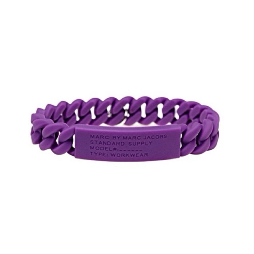 Marc by Marc Jacobs Purple Silicone Bracelet